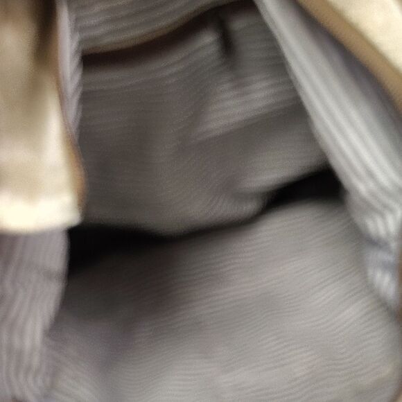 Brown and Tan Backpack with Leather Straps and Distressed Design - Picture 6 of 6